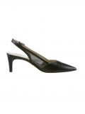 Ziegen-Nappaleder-Slingpumps schwarz