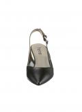 Ziegen-Nappaleder-Slingpumps schwarz