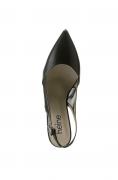 Ziegen-Nappaleder-Slingpumps schwarz