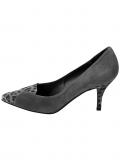 Ziegenvelourslederpumps grau