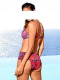 nakeprint-Bikini mit Schnürung bunt Größe 40 D-Cup